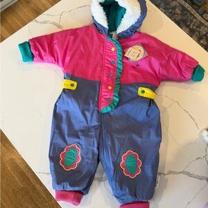 New with tags 90s Gymboree colorblock snow suit 18-24months